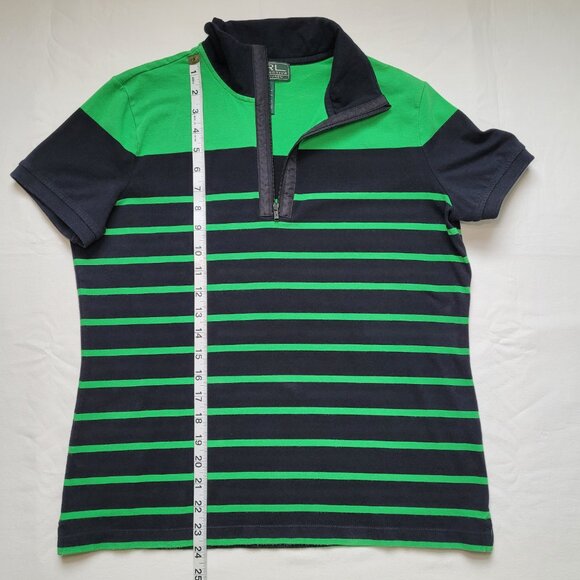 Lauren Ralph Lauren Womens Polo Active Quarter-Zip Shirt Golf Tennis Large - Picture 8 of 10